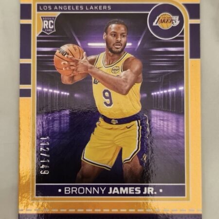 Bronny James Jr. Rc Rookie #208 2024-25 Panini Hoops 121/149 Parallel