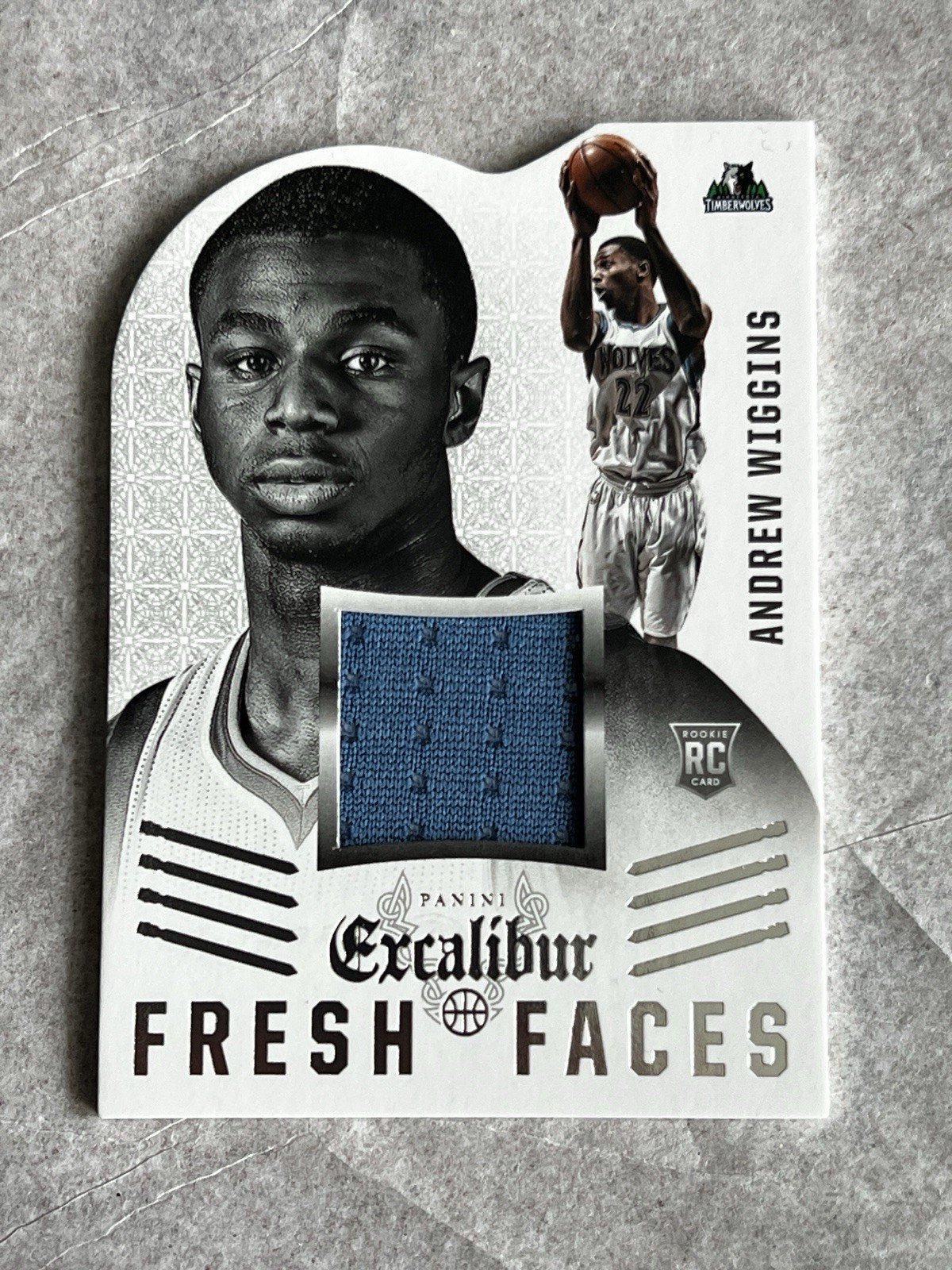 Andrew Wiggins 2014-15 Panini Excalibur Patch Relic