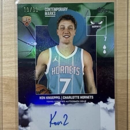 Kon Knueppel 2025-26 Topps - Contemporary Marks /99 Auto RC #CM-KK Green Rainbow