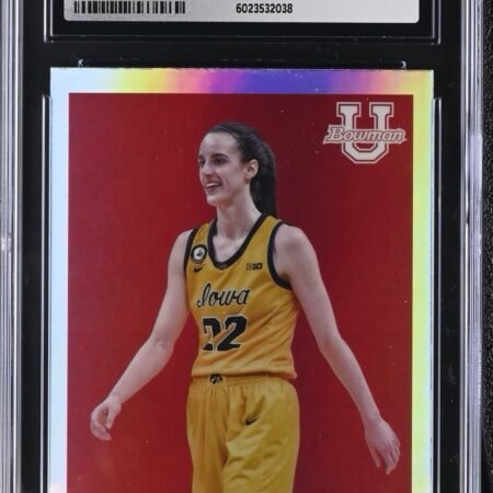 Caitlin Clark 2022-23 Topps Bowman Univetsity Chrome PSA CGC 8 RC Rookie