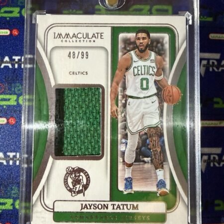 Jayson Tatum 2023-24 Panini Immaculate Remarkable Patch Memorabilia /99 #RJ-TAT