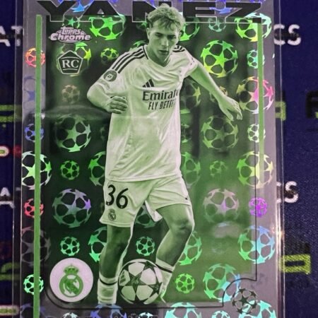 2025 Topps Chrome Logofractor Daniel Yanez RC Rookie Real Madrid Refractor