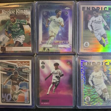 Topps Refrector Endrick RC Rookie Lot 6x UEFA UCL 2023-24 Real Madrid Palmeiras