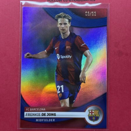 Topps Frenkie de Jong FC Barcelona #12 Limited /99 2024 Soccer Trading Card