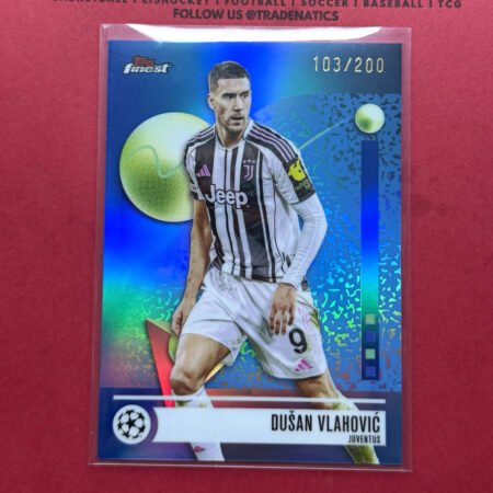 Topps Finest 2025/26 UCC UCL Dusan Vlahovic Juventus #124 Limited 103/200