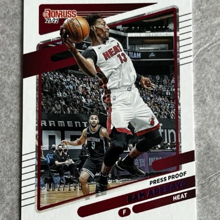Bam Adebayo 2/199 2021-22 Panini Donruss Press Proof NBA Trading Card RARE