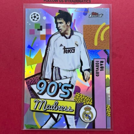 Topps Finest UCC 2025/26 UCL 90's Madness Raul Real Madrid MAD-3 Insert