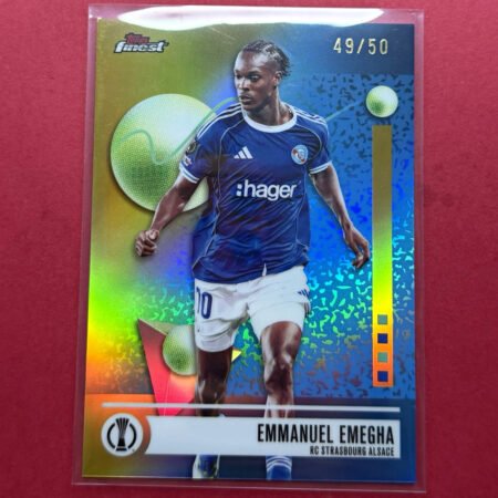 Topps Finest Emmanuel Emegha RC Rookie RC Strasbourg Alsace #145 /50 49/50