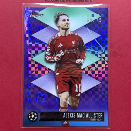 Topps Finest UCC 2025/26 Alexis Mac Allister Liverpool FC #564 X-Refractor 65/75