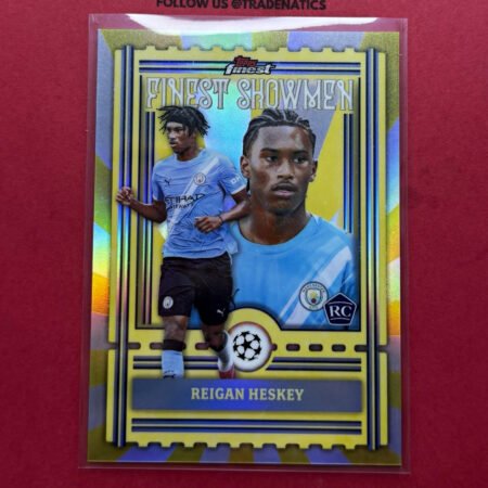 Topps Finest 2025/26 UCC Finest Showmen Reigan Heskey RC Manchester City FS-5