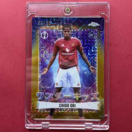 Topps Chrome Wonderkids Chido Obi /50 RC Rookie Manchester United UEFA EL WK-6