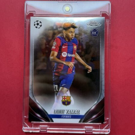 Topps 2023-24 Chrome UEFA Club Competitions Lamine Yamal RC FC Barcelona #64