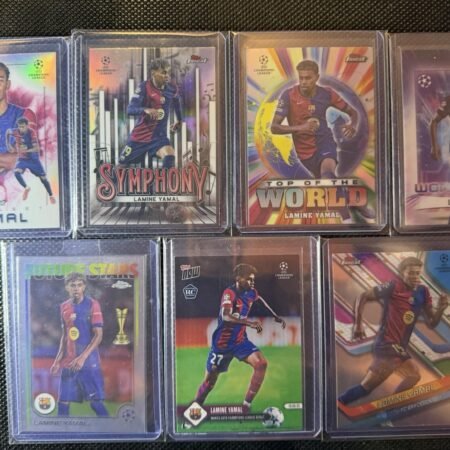 Topps Lamine Yamal RC Barcelona UCL 23/24/25 Rookie Cards Lot 7 Chrome/Finest NM