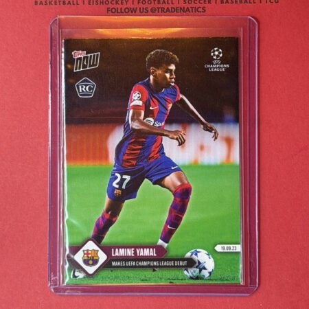 Topps Now 2023-24 UCL Lamine Yamal FC Barcelona #009 RC Rookie Card