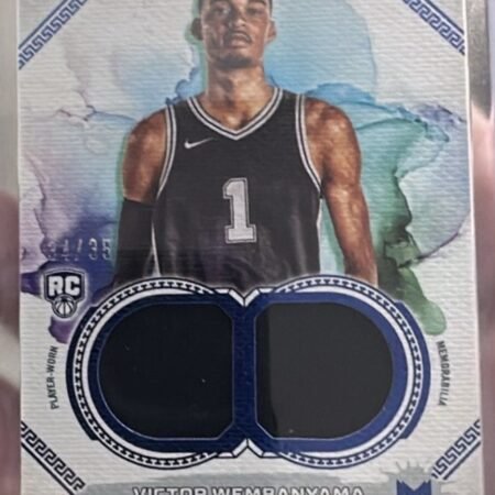 Topps Motif 2023-24 Victor Wembanyama RC Rookie Patch Relic MDR-1 Rookie /35