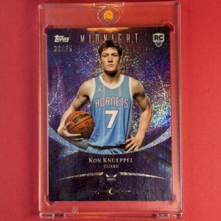 Topps 2025-26 Topps Midnight Kon Knueppel #64 Rookie RC Hornets NBA /35