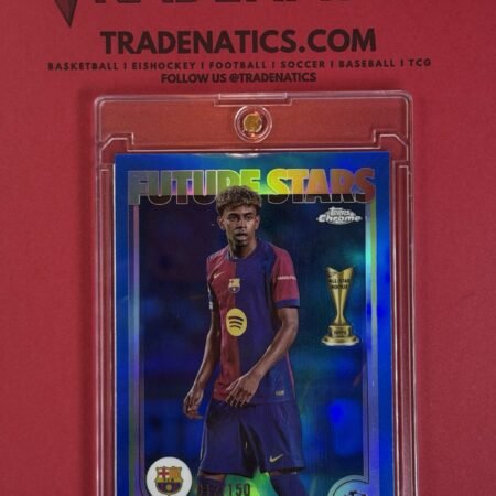 Topps Chrome 2023-24 UCL Lamine Yamal RC Future Stars Blue Wave #27 /150