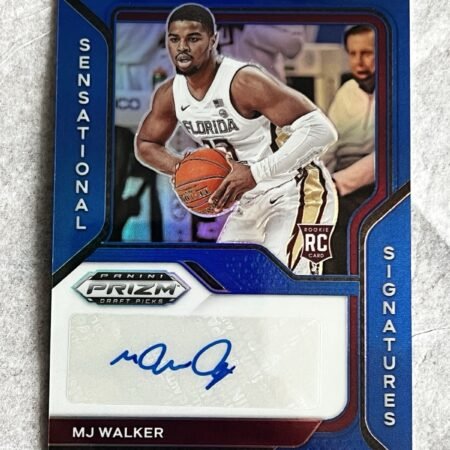 MJ Walker Auto Rookie RC 2021 Panini PRIZM Draft Pick Blue NBA Trading Cards
