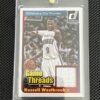 Russell Westbrook 2014-15 Panini Donruss Game Worn Jersey Patch Relic RARE NBA